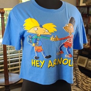 NWT Hey Arnold Cropped T-shirt Size Medium
